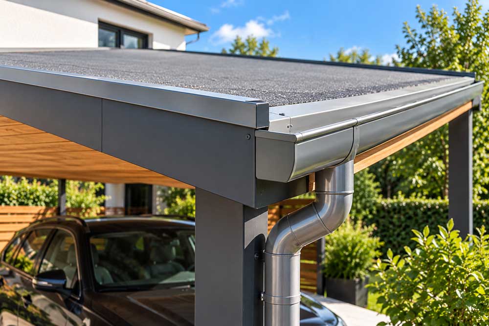 Moderne-Dachrinne-am-Carport