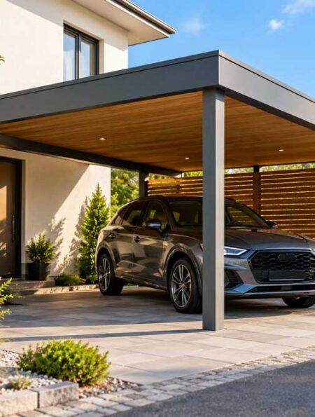 modernes-carport-mit-flachdach